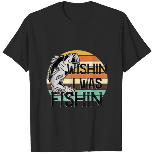 Discover Wishin Fishin Sublimation Fishing T-shirt