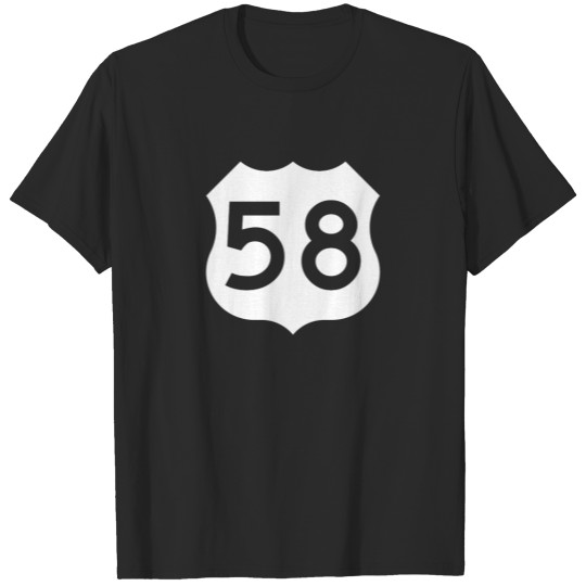 Discover US Route 58 Sign T-shirt