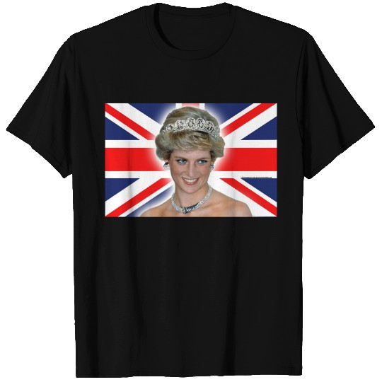 HRH Princess Diana Union Jack T-shirt