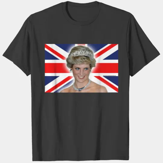 HRH Princess Diana Union Jack T-shirt