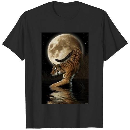 Moonlight Tales ~ Tiger Hunting in Moonlight T-shirt