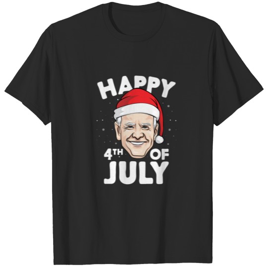 Discover Happy 4Th Of July Confused Joe Biden Santa Claus X T-shirt