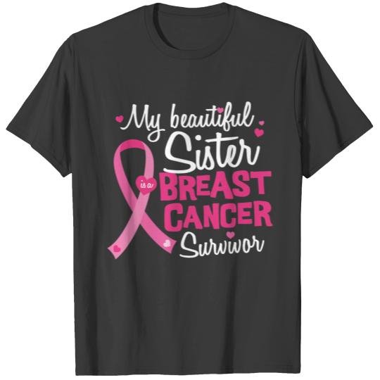 Beautiful Sister Breast Cancer Survivor Brother Plus Size T-shirt