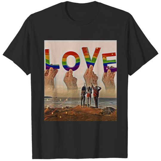 love text plus size T-shirt