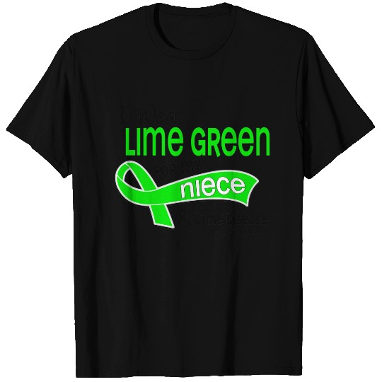 I Wear Lime Green 42 Niece Lyme Disease T-shirt