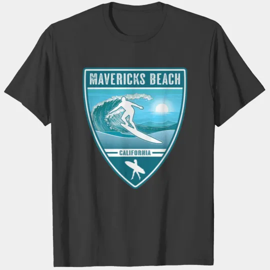 Surf Mavericks Beach California T-shirt