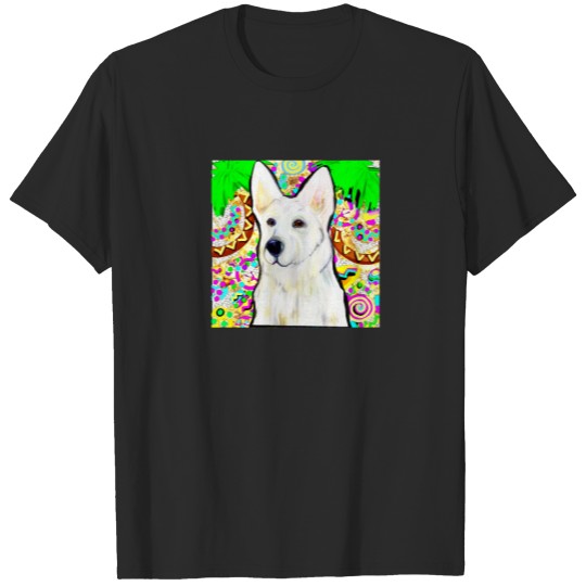 Discover White German Shepherd Bling T-shirt