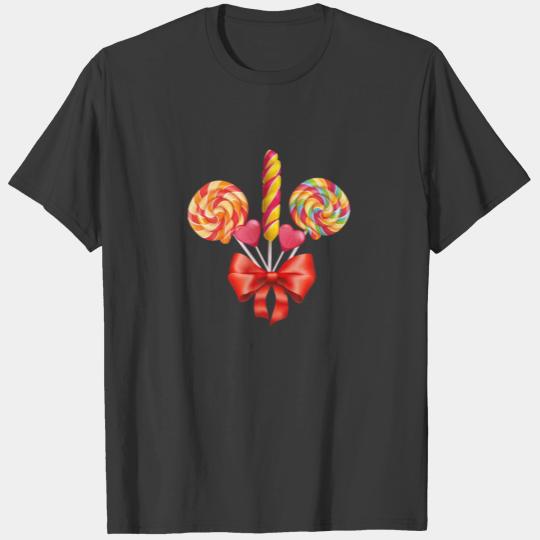 Candy Canes For Women Kids Men Sweets Candies T-shirt