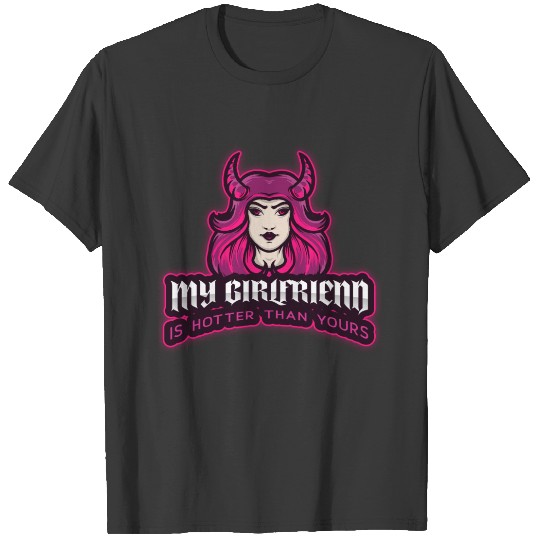My girlfriend is hotter than yours soft tee T-shirt