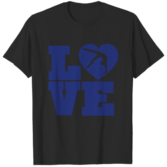Discover Love Heart Gymnastics Girl's Women's T-shirt