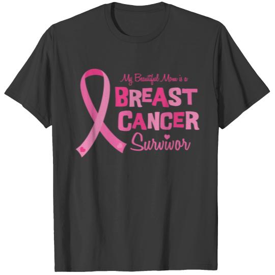Beautiful Mom Breast Cancer Survivor Pocket Polo T-shirt
