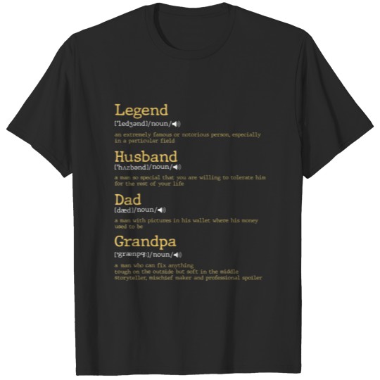Father's Day - Dad Definition - Legend Husband T-shirt