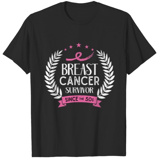 Custom Breast Cancer Survivor Awareness Since 50s T-shirt
