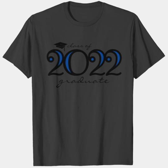 Modern 2022 Navy Blue Deep Blue Graduation T-shirt