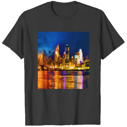Cincinnati Ohio Skyline at Night T-shirt