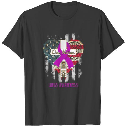 lupus  awareness one nation under god T-shirt