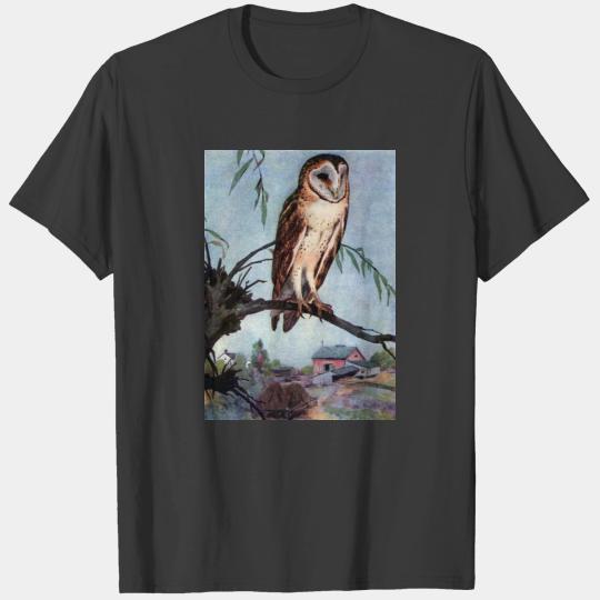 Barn Owl, Farmhouse and Barn T-shirt