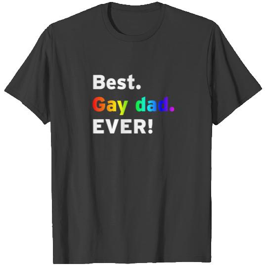 Funny Gay Dad Queer Uncle LGBTQ Pride Month Father T-shirt