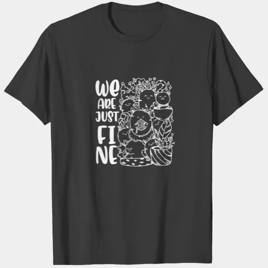 Im Fine Christmas We Just Fine Cat Funny Everythin T-shirt