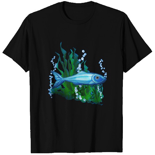 Light Blue Fish Swimming in the Ocean T-shirt