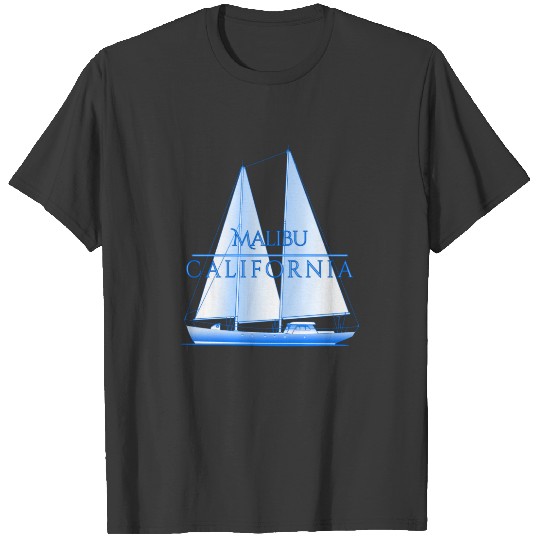 Malibu Coastal Nautical Sailing Sailor T-shirt