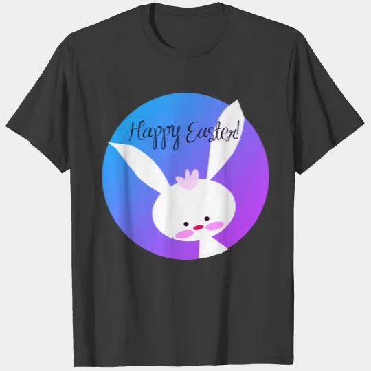 Customize HAPPY EASTER Bunny Aesthetic 3/4 Sleeve T-shirt
