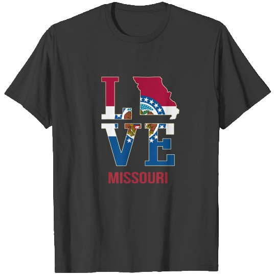 Discover Missouri USA state love T-shirt