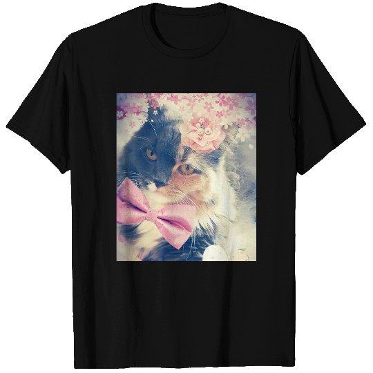 Cute Maine Coon Kitten Retro Style T-shirt