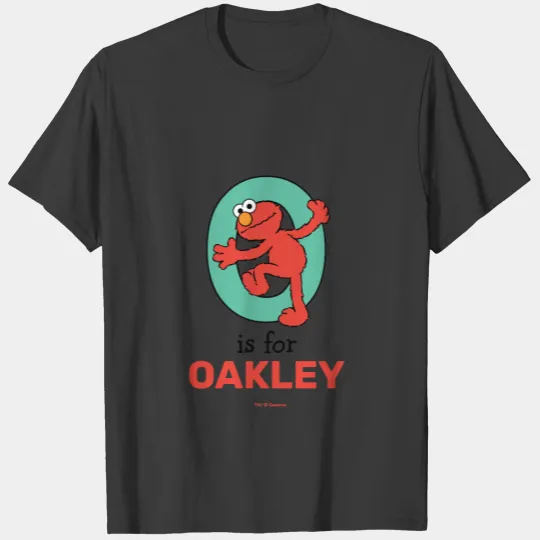 Elmo Alphabet | O Teal T-shirt