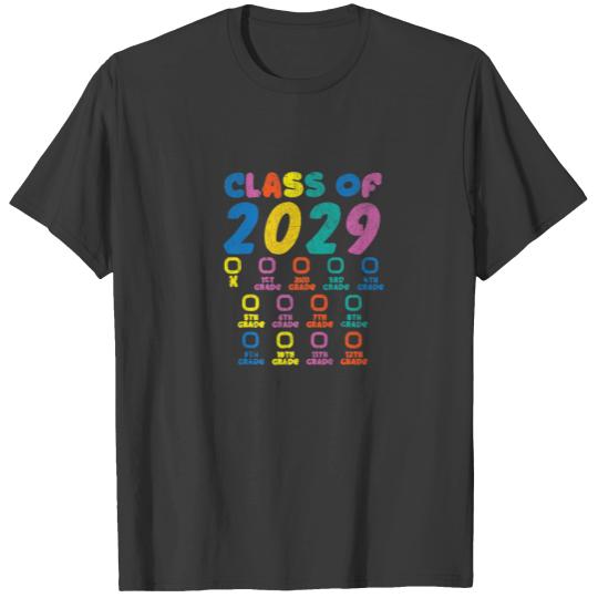 Senior Graduation Gift Men Girl Class Of 2029 Seni T-shirt