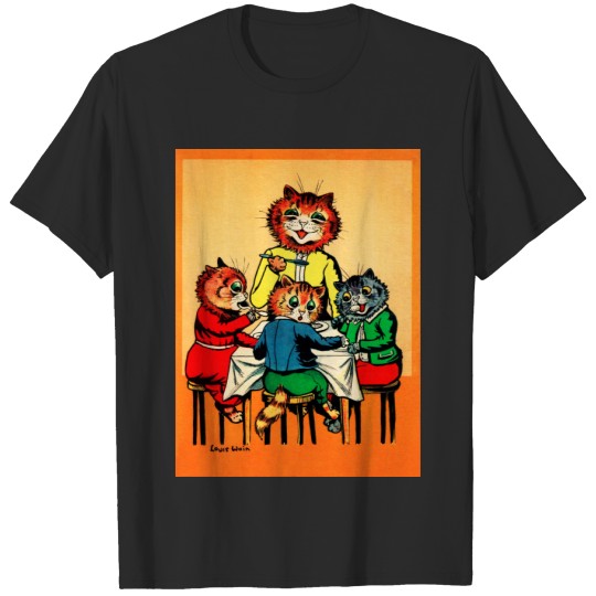 Three Little Kittens and Mother, Louis Wain T-shirt