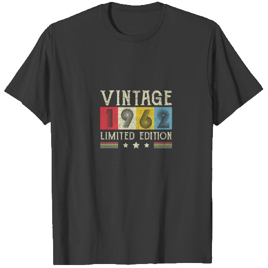 Discover Vintage 1962 Retro 60Th Birthday Decoration 60 Yrs T-shirt
