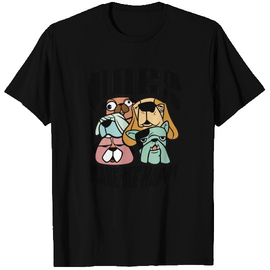 Dogs Make Me Happy Sleeveless T-shirt
