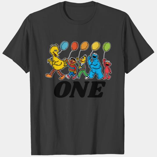Sesame Street Pals | 1st  Birthday Balloons T-shirt