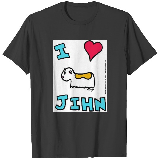 I Heart Jihn Toddlers Ringer T-shirt
