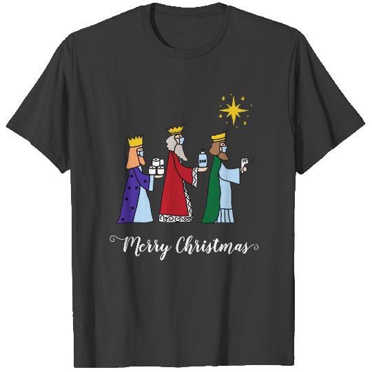 Funny Merry Christmas Three Kings Greeting Holiday T-shirt