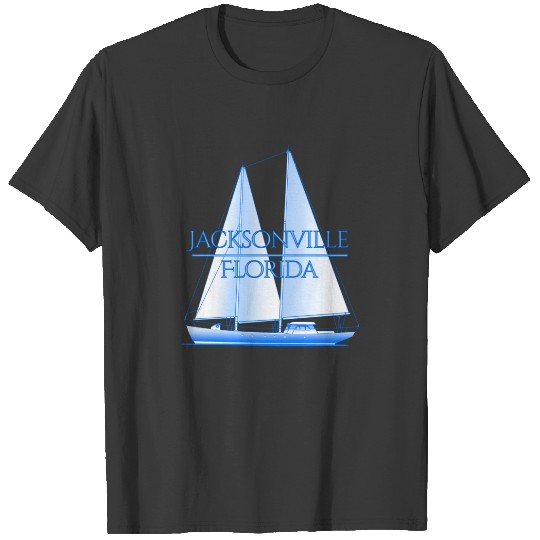 Jacksonville Coastal Nautical Sailing Sailor T-shirt