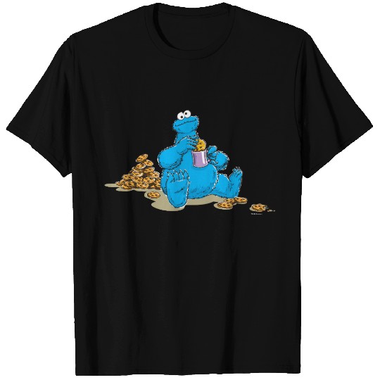 Vintage Cookie Monster Eating Cookies T-shirt