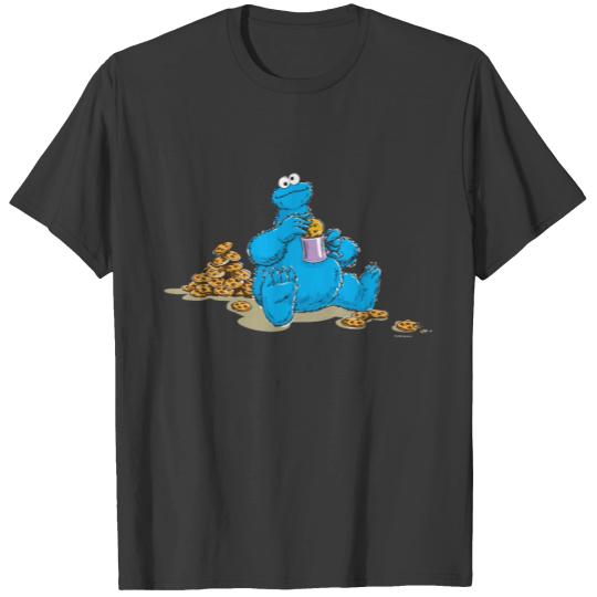 Vintage Cookie Monster Eating Cookies T-shirt