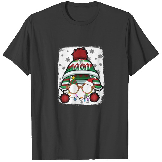Oh-Fudge Funny Merry Christmas Red Plaid T-shirt