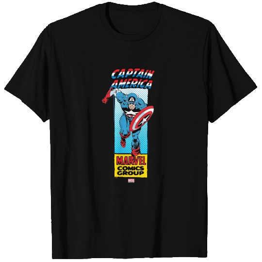Captain America Retro Comic Character T-shirt