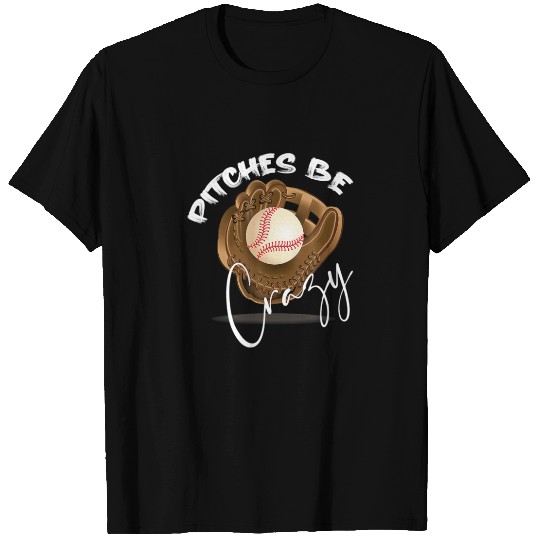 Pitches Be Crazy Vintage Softball Pitcher Player A T-shirt