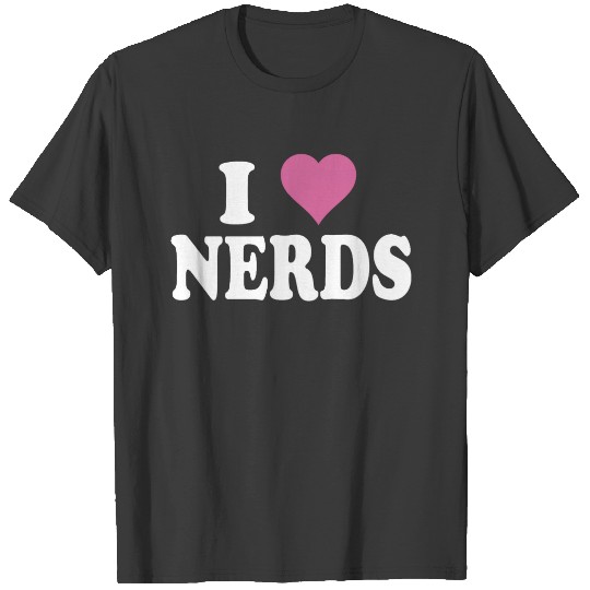 Women's Green I Love Nerds T-shirt