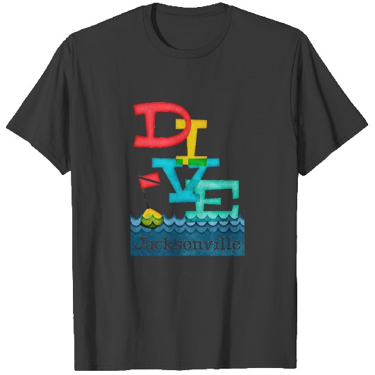 Jacksonville Dive - Colorful Scuba T-shirt