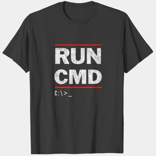 Run Cmd Men Women Nerd Funny Boys Girl Kids Nerd F T-shirt