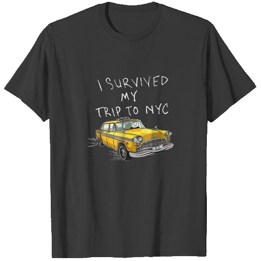 Funny Novelty I Survived My Trip To NYC For Men An T-shirt