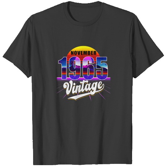 November 1965 Retro 56Th Birthday Vaporwave 50'S S T-shirt