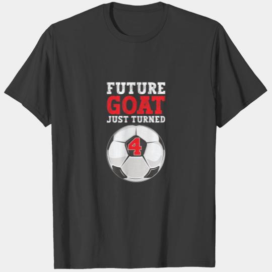 Kids Happy Birthday Soccer 4 Years Old Girl Boy 4T T-shirt