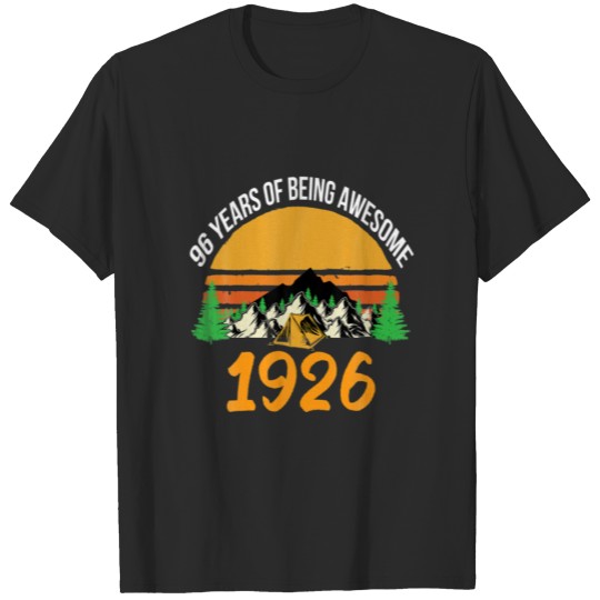 Discover 96 Years Of Being Awesome 1926 96Th Birthday T-shirt