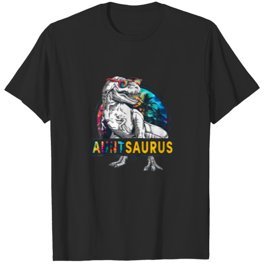 Discover Auntsaurus Mothers Day - Fathers Day Tie Dye Aunt T-shirt